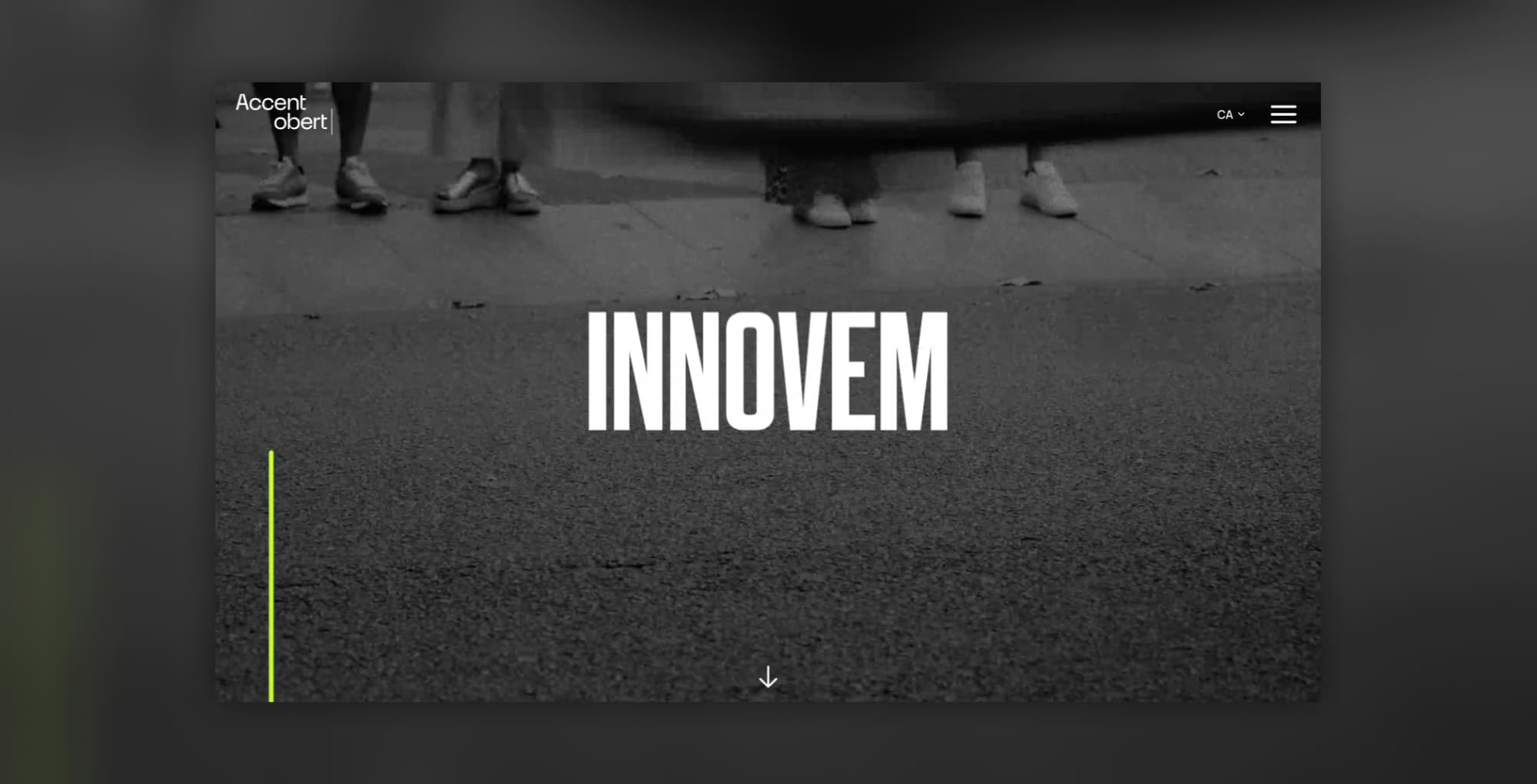 Vista de la pàgina principal d'Accent Obert