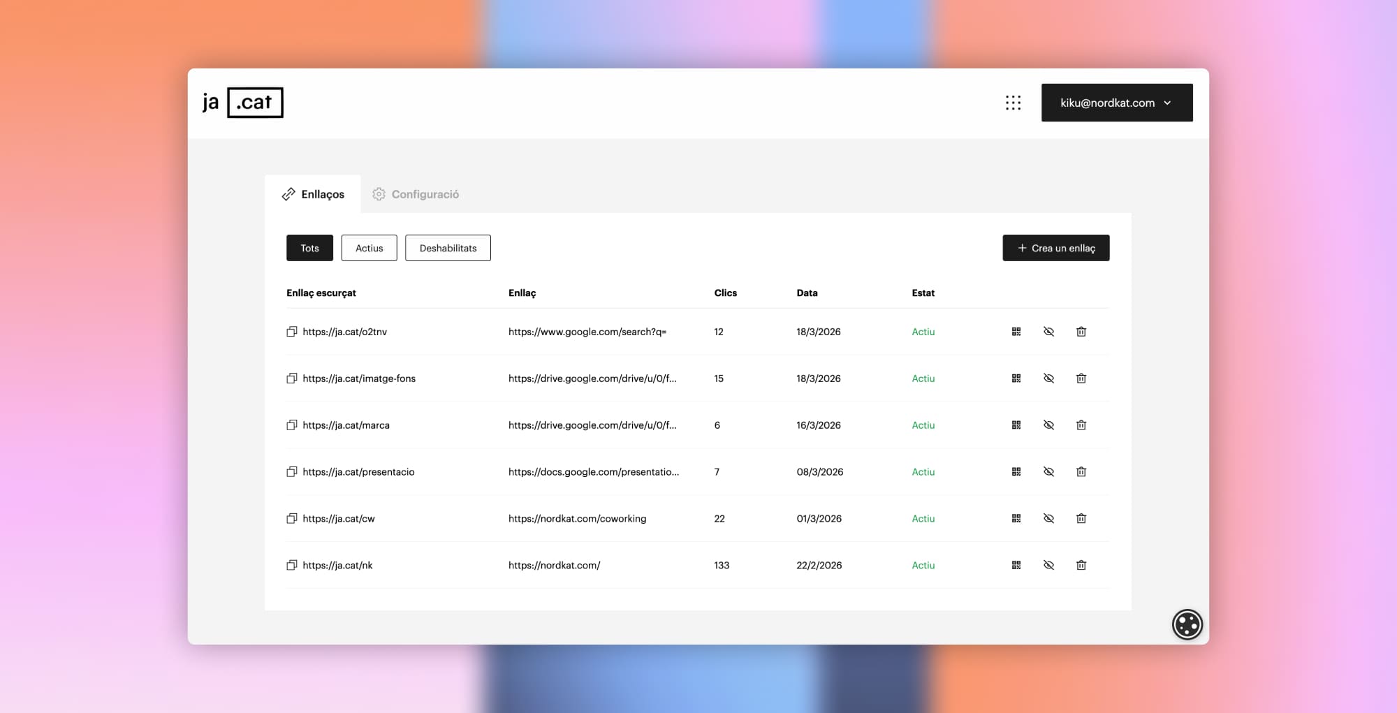 Captura del projecte ja.cat