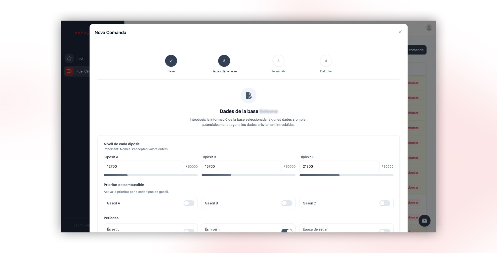 Gràfiques i tendències de mercat al panell de Prosetel